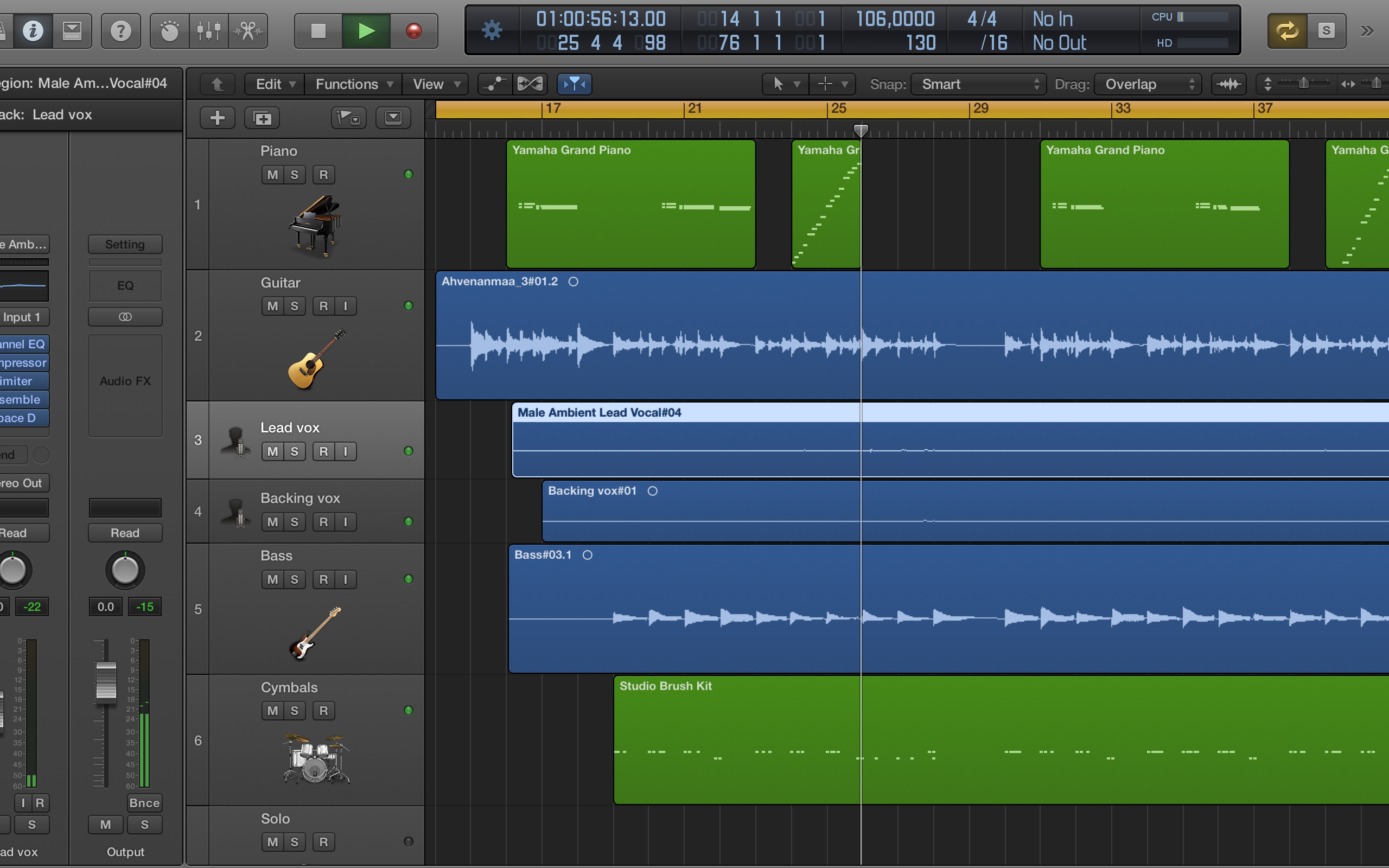 Tässä se nyt on: Logic Pro X:n uusi , moderni ilme. Kyllä se sitten kestikin.