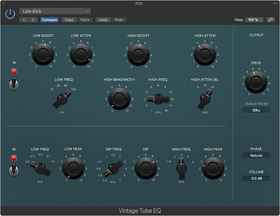 Vintage EQ -taajuuskorjain
